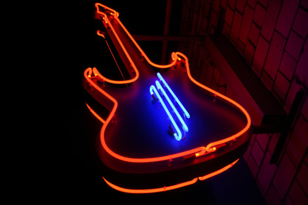 Bespoke Neon Signs, Guitar for Rock Cafe