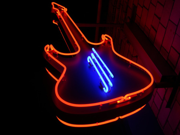 Bespoke Neon Signs, Guitar for Rock Cafe